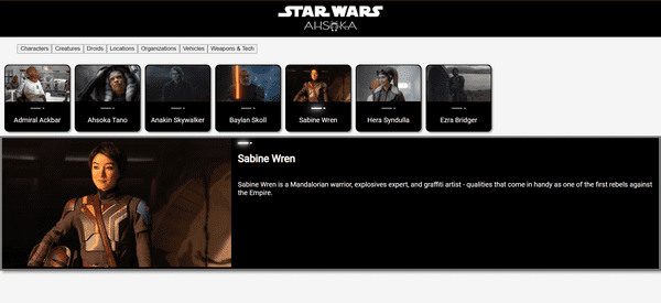Star Wars website
