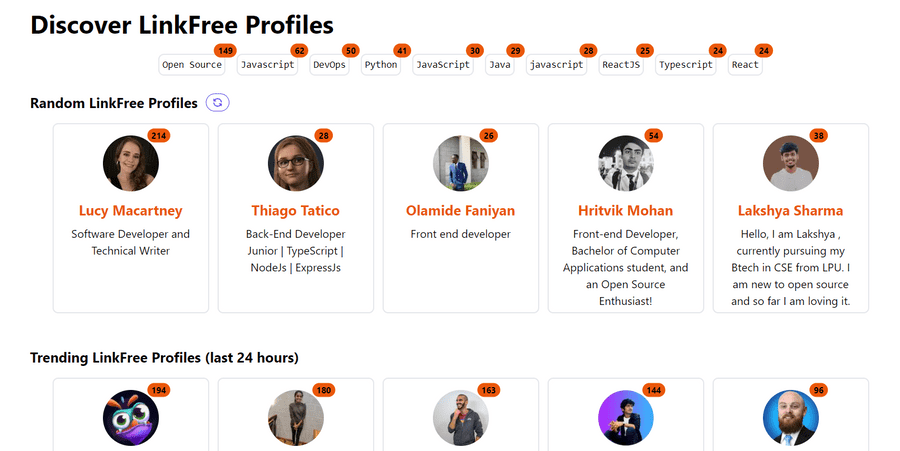 DiscoverProfiles