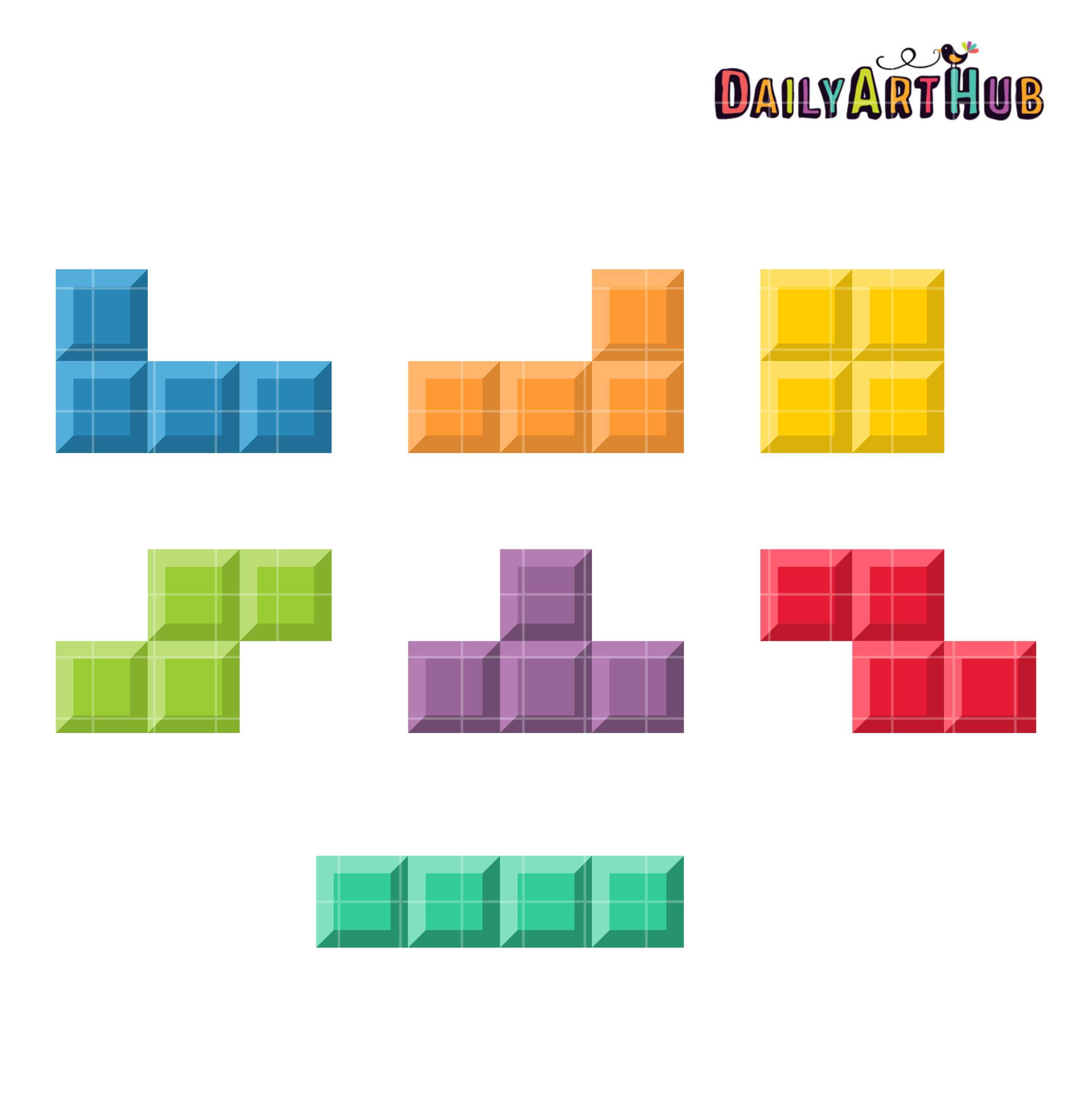 Colorful Tetris Blocks