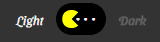 Pac-Man Toggle Switch - light